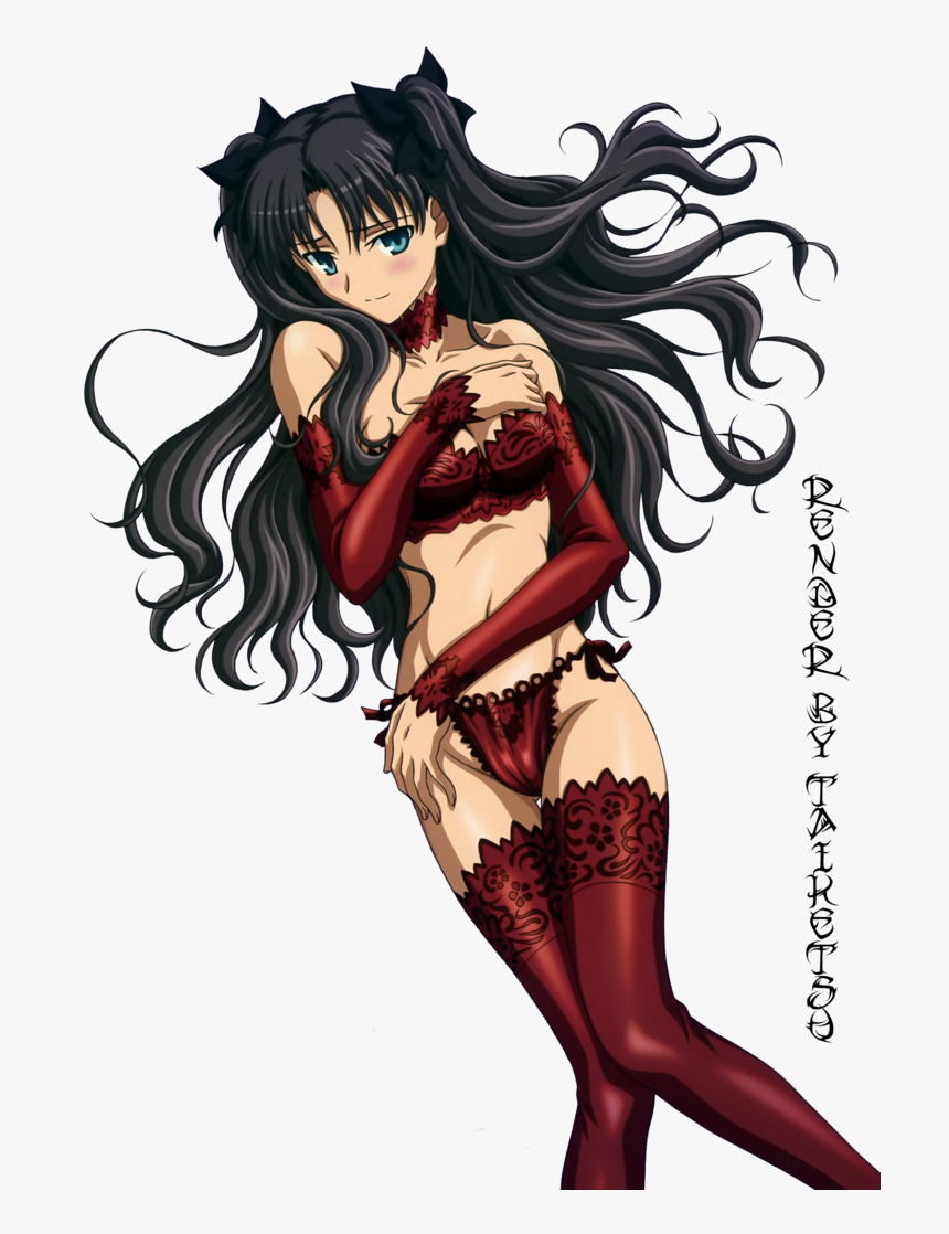 Tohsaka Rin By Zaydo-d5lvxf6 - Rin Tohsaka In Her Underwear, HD Png Download
