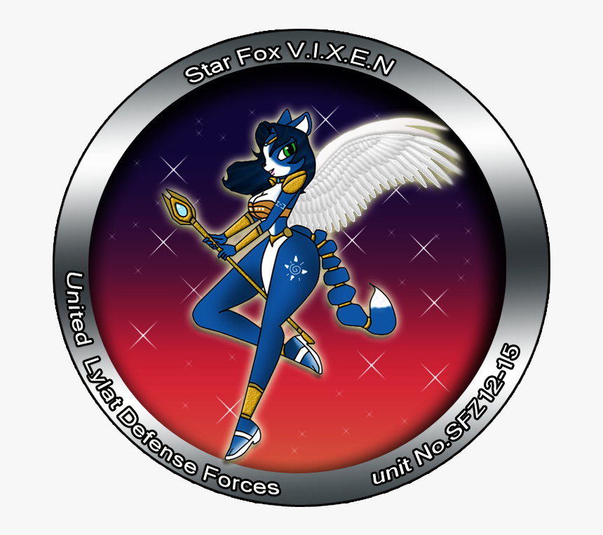 Star Fox Valkyrie/vixen Decal Insignia - Cartoon, HD Png Download