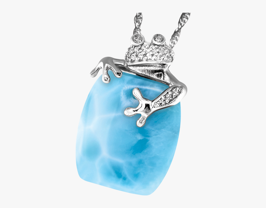 Tree Frog Larimar Necklace - Locket, HD Png Download