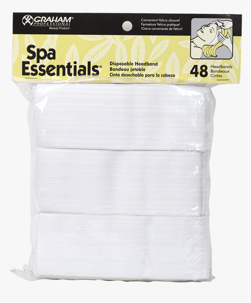 Disposable Headbands With Velcro Closure - Paper, HD Png Download