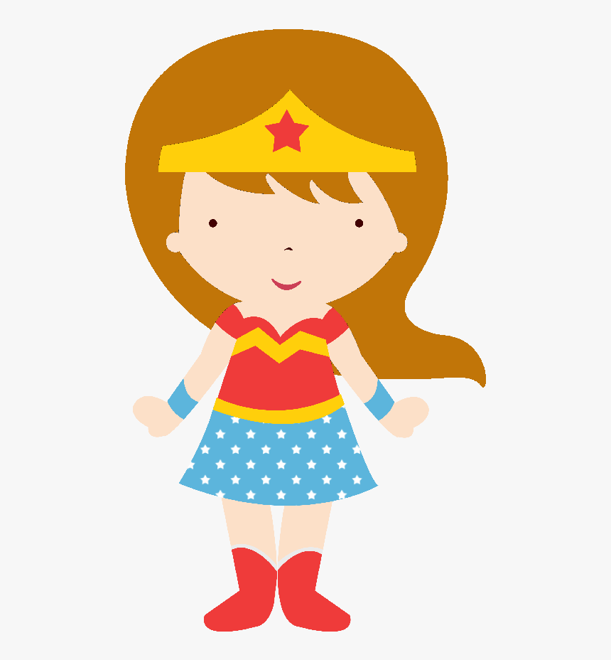 Transparent Baby Clipart - Clipart Cute Wonder Woman, HD Png Download