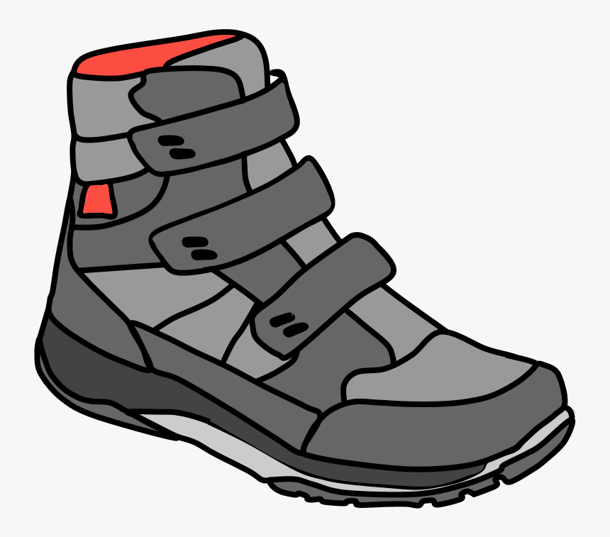 High Top Sneakers, Velcro, Gray, Orange - Work Boots, HD Png Download