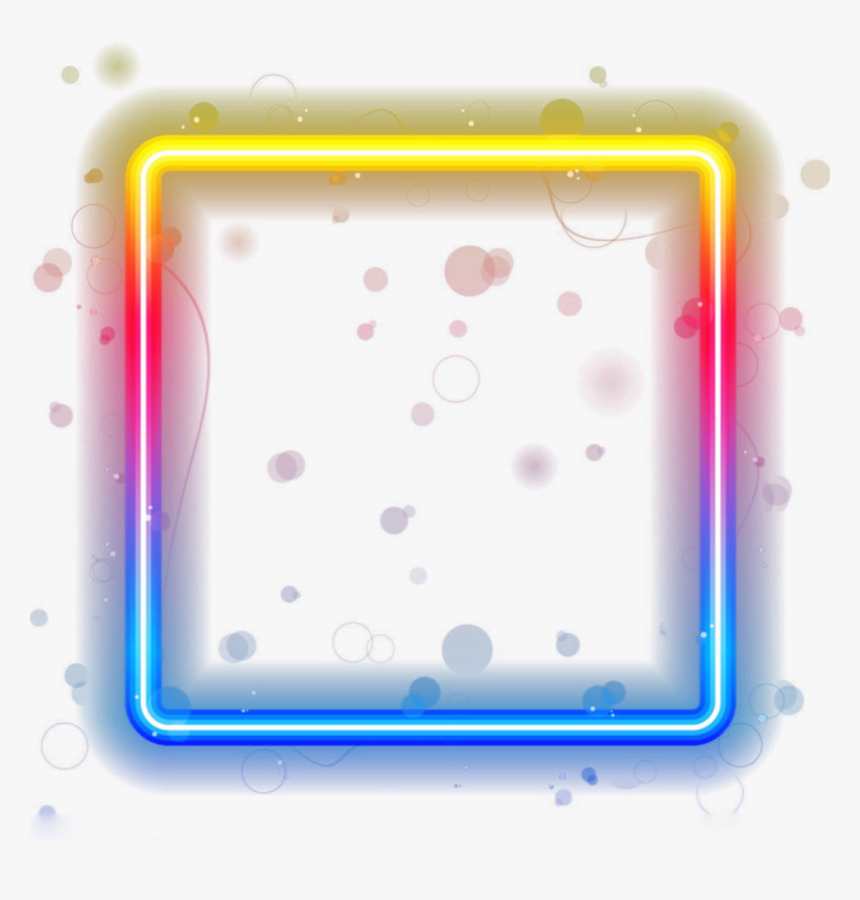 Transparent Rectangulos Png - Neon Square Border Images Transparent Background, Png Download