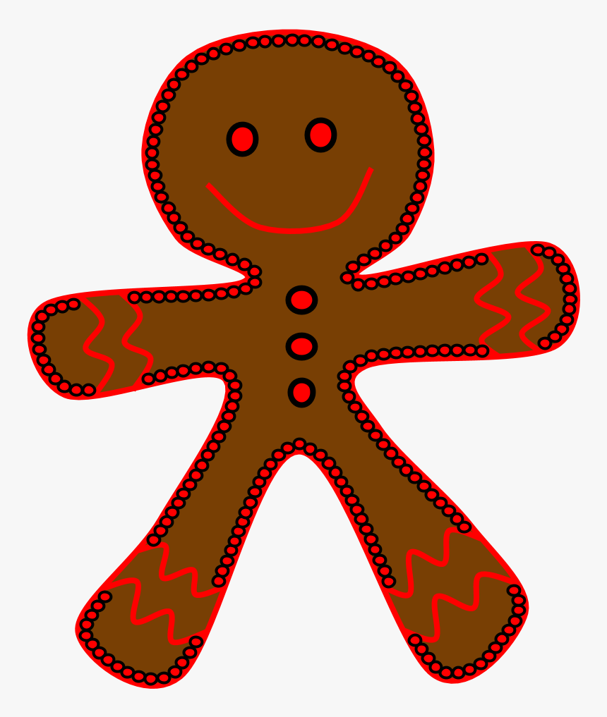 Transparent Gingerbread Man Png, Png Download