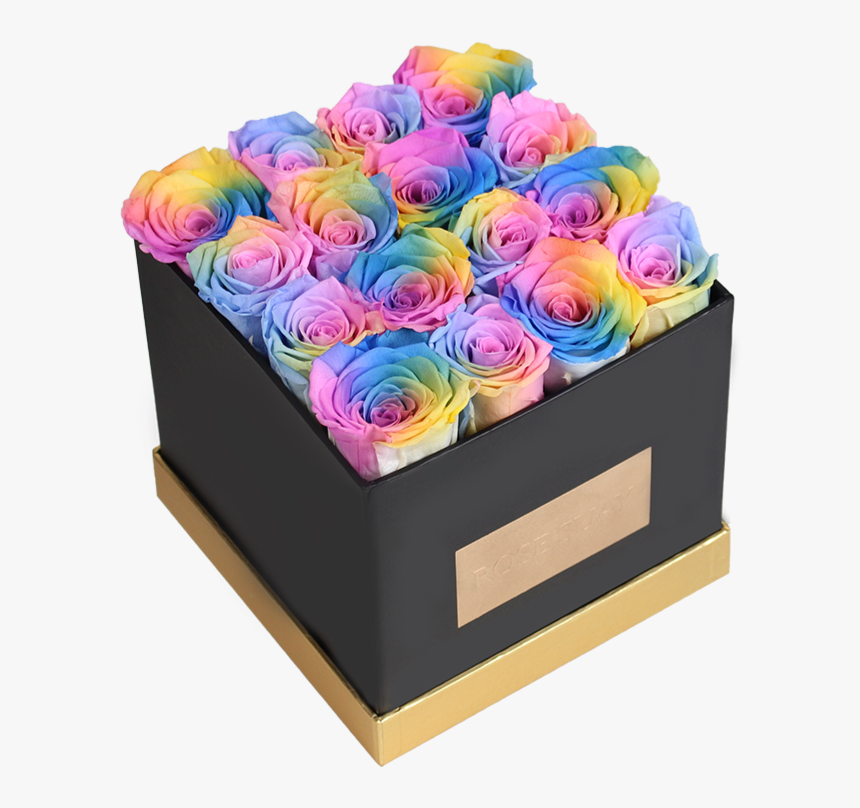 Rainbow Rose, HD Png Download