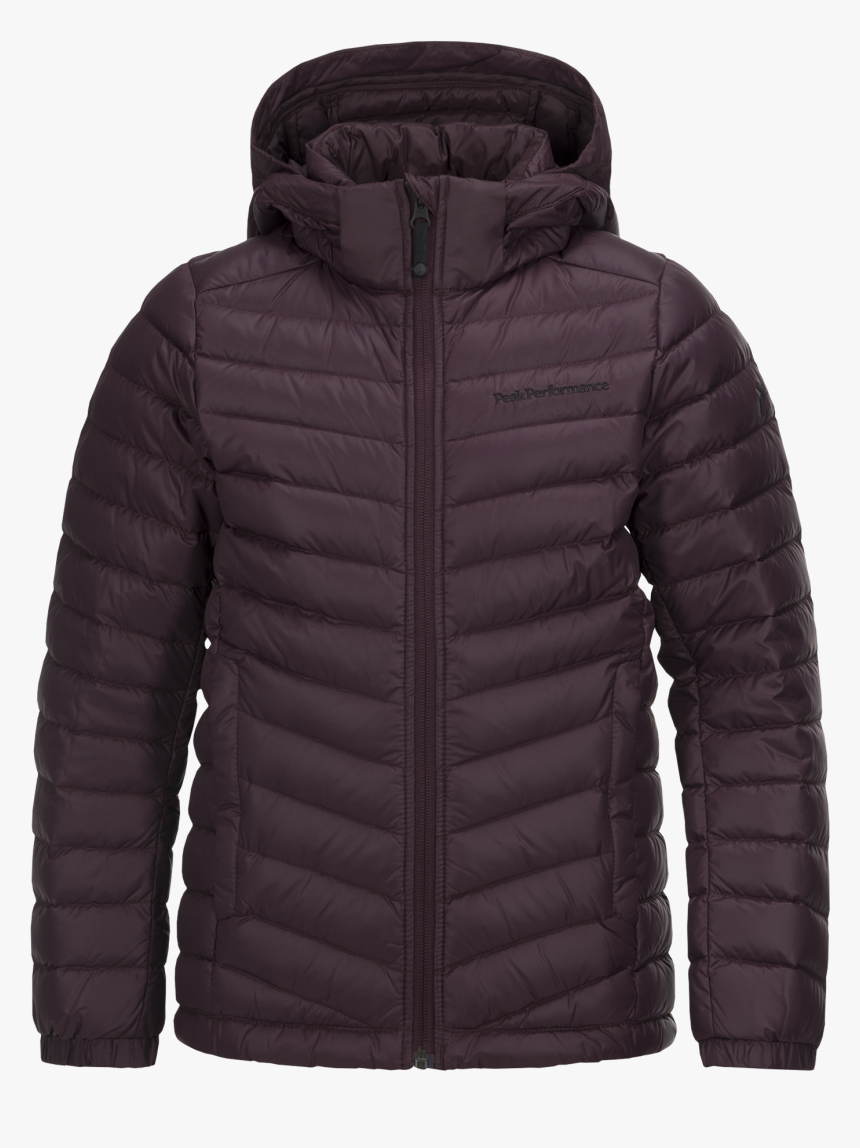 Kids Frost Down Hood Jacket Mahogany - Zipper, HD Png Download