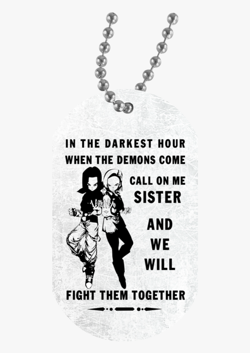 Sister Dog Tag Necklace Chain - Not A Perfect Father, HD Png Download