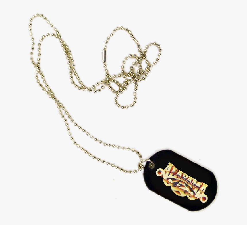 Alabama Logo Dogtag 
 Title Alabama Logo Dogtag - Chain, HD Png Download