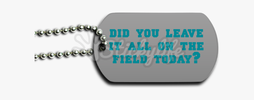 Football Dog Tag Back - Locket, HD Png Download