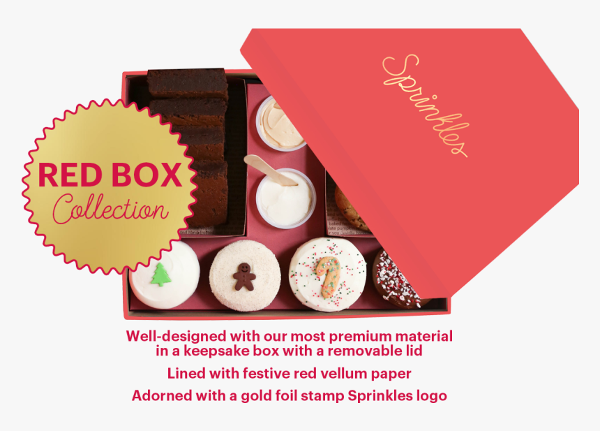 Holiday Bake Box Shown Includes 4 Cupcakes, 4 Brownies, - Cupcake, HD Png Download