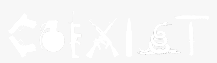 Coexist Weatherproof Vinyl Decal - Sketch, HD Png Download