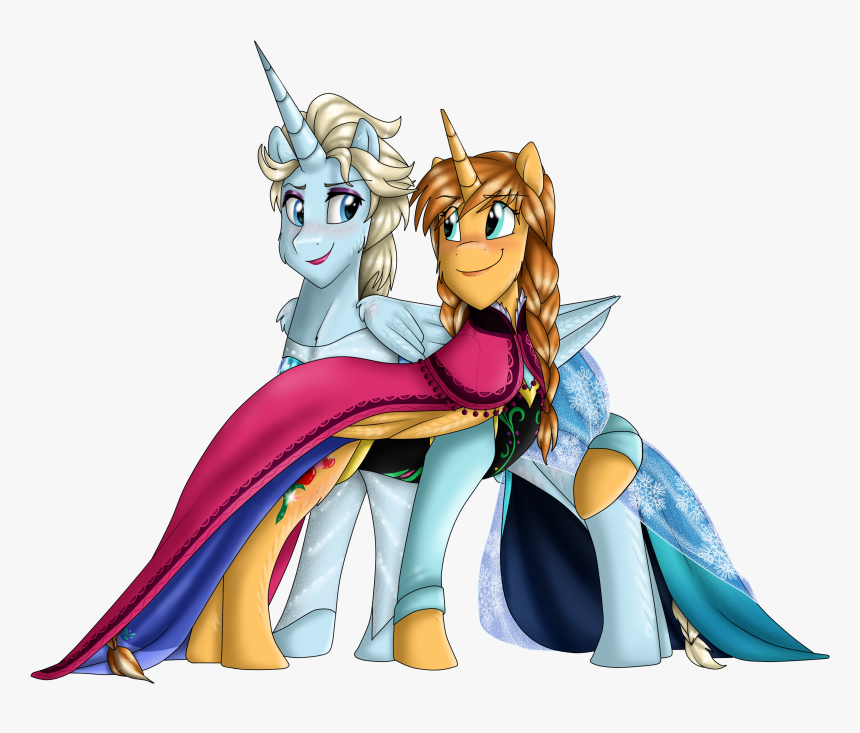 Elsa And Anna Wallpaper Png [mlf] By Namygaga - Anna And Elsa Mlp, Transparent Png
