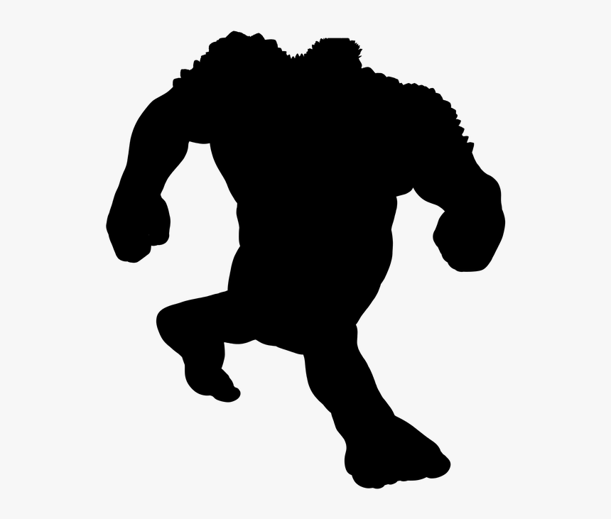Silhouette, Troll, Ork, Say Gestalt, Mountain Spirit - Silueta De Trol Mostruo Png, Transparent Png