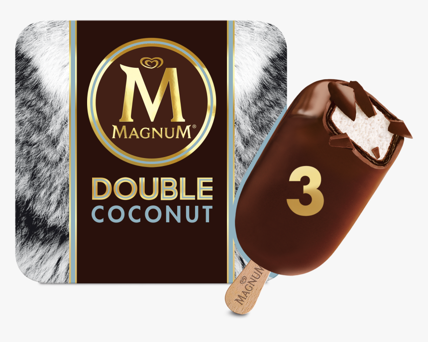 Magnum Ice Cream And Condoms , Png Download - Magnum Double Coconut, Transparent Png