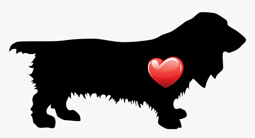 My Heart Long-hair Dachshund Nail Art Decals Patch - Illustration, HD Png Download