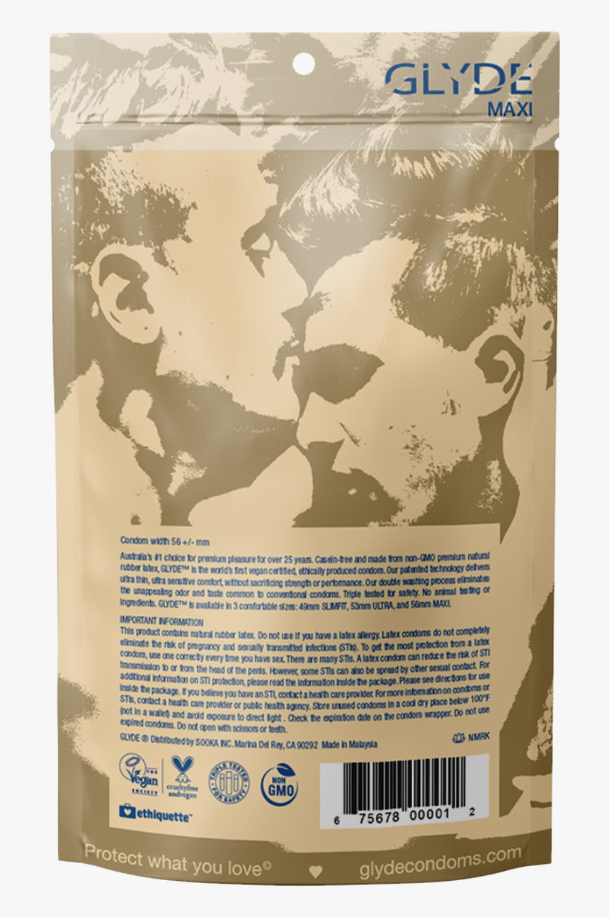 Glyde Vegan Condoms Maxi Extra Large Xl 12-countback - Sadoch Meeting King Pelias And The Queen, HD Png Download