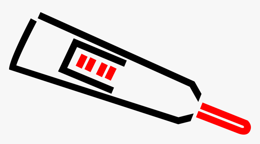 Vector Illustration Of Medical Thermometer Measures, HD Png Download