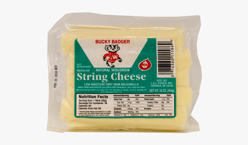 Bucky Badger String Cheese, HD Png Download