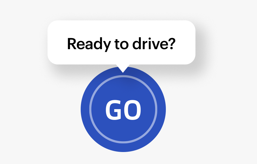 Ready To Drive Button - Uber Go Button, HD Png Download