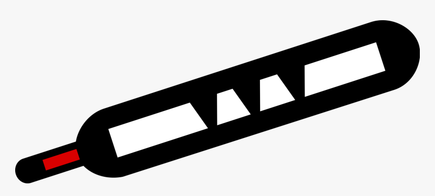 Vector Illustration Of Thermometer For Taking Patient - Sign, HD Png Download