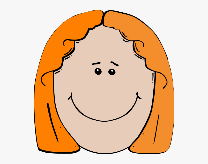 Cel Svg Clip Arts - Cartoon Girl Face Blond Hair, HD Png Download