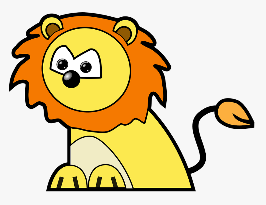 Lion, Animal, King, Jungle, Africa, Circus, Cartoon - Lion Clip Art, HD Png Download