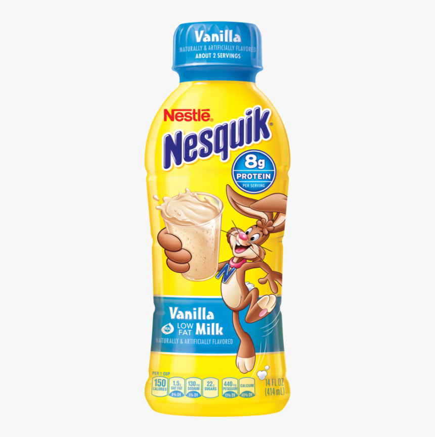 Nesquik Fat Free Chocolate Milk, HD Png Download