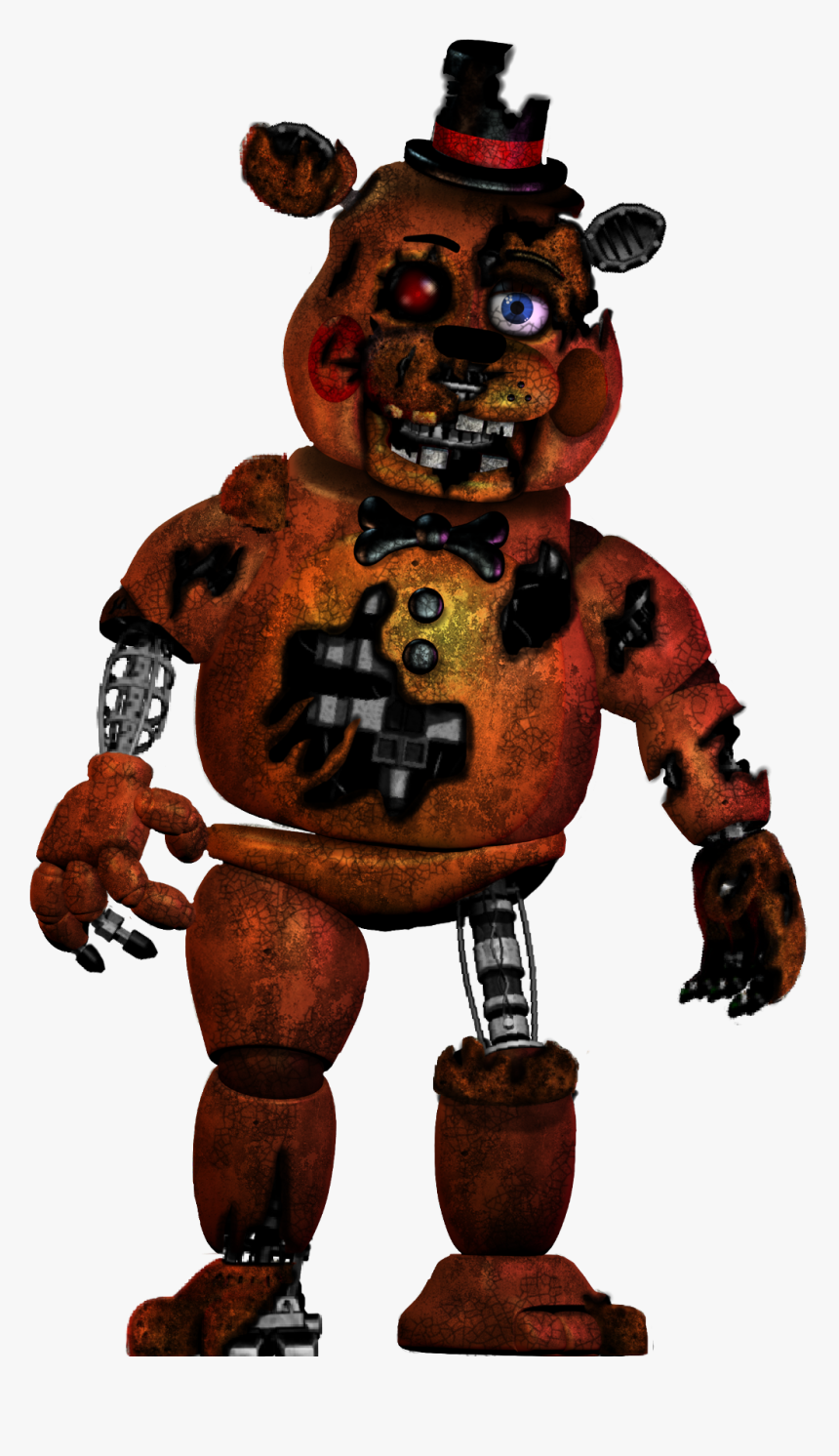 Hey Everyone Midnighte Here I Made Scrap Toy Freddy, - Freddy Five Nights At Freddy's Characters, HD Png Download