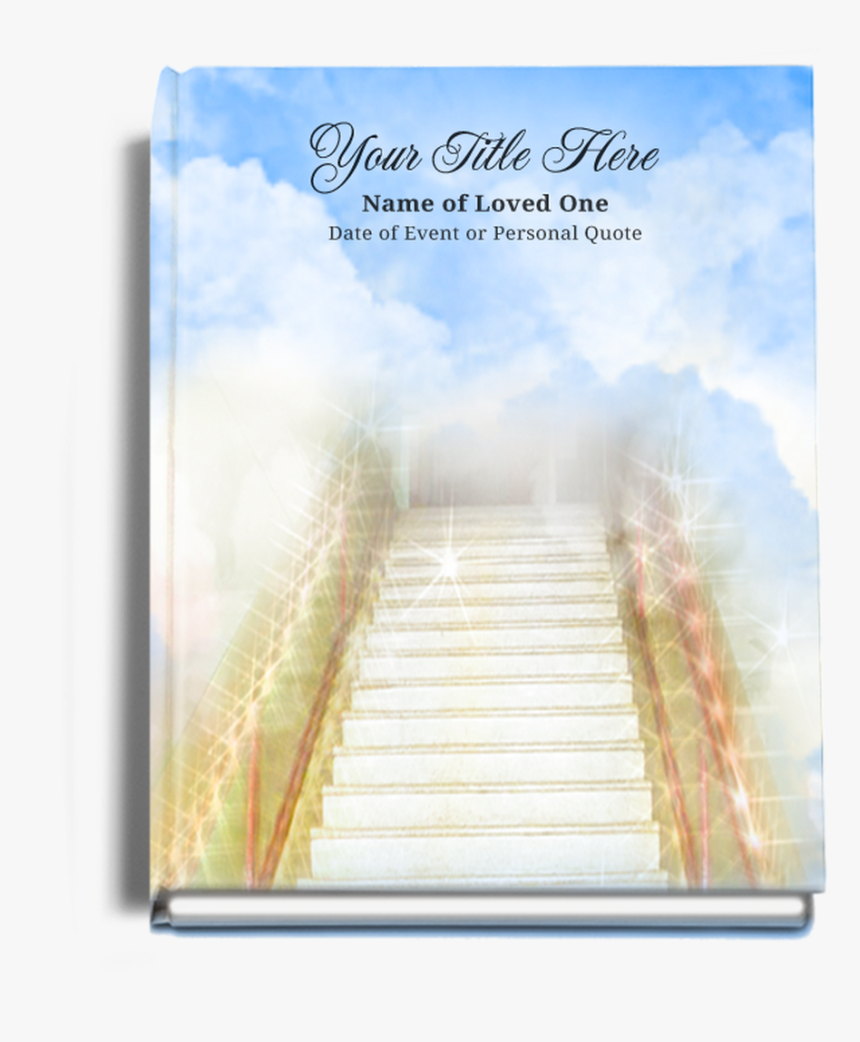 Stairway Perfect Bind Memorial Guest Registry Book - Boardwalk, HD Png Download