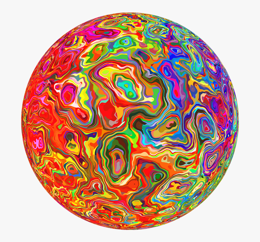 Isolated, Deco, Ball, Colorful, Graphic, HD Png Download