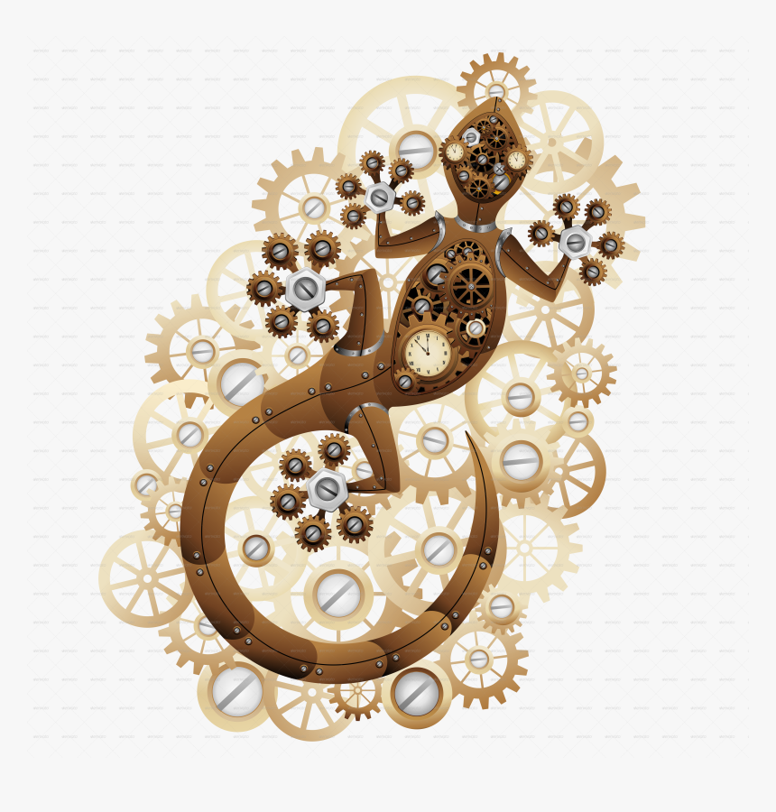 Steampunk Gecko, HD Png Download