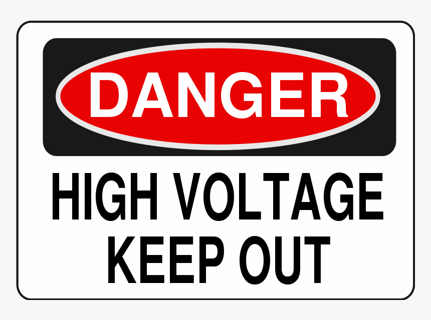 High Voltage Overhead - Danger High Voltage Clipart, HD Png Download