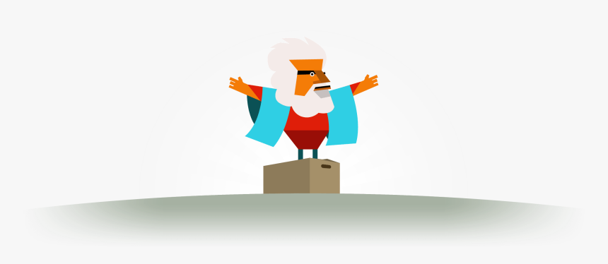Epic Moses - Cartoon, HD Png Download