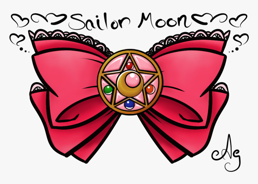 Sailor Moon Clipart Pink Transparent - Sailor Moon Brooch Bow, HD Png Download