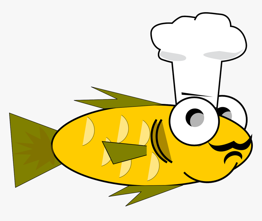 Chef, Cook, Cooking, Fish, Goldfish, Funny - Birthday Fish Png, Transparent Png