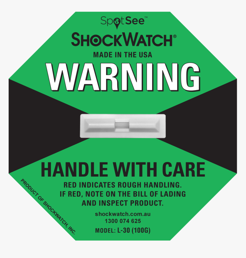 Shockwatch Label L-30 100g - Sign, HD Png Download