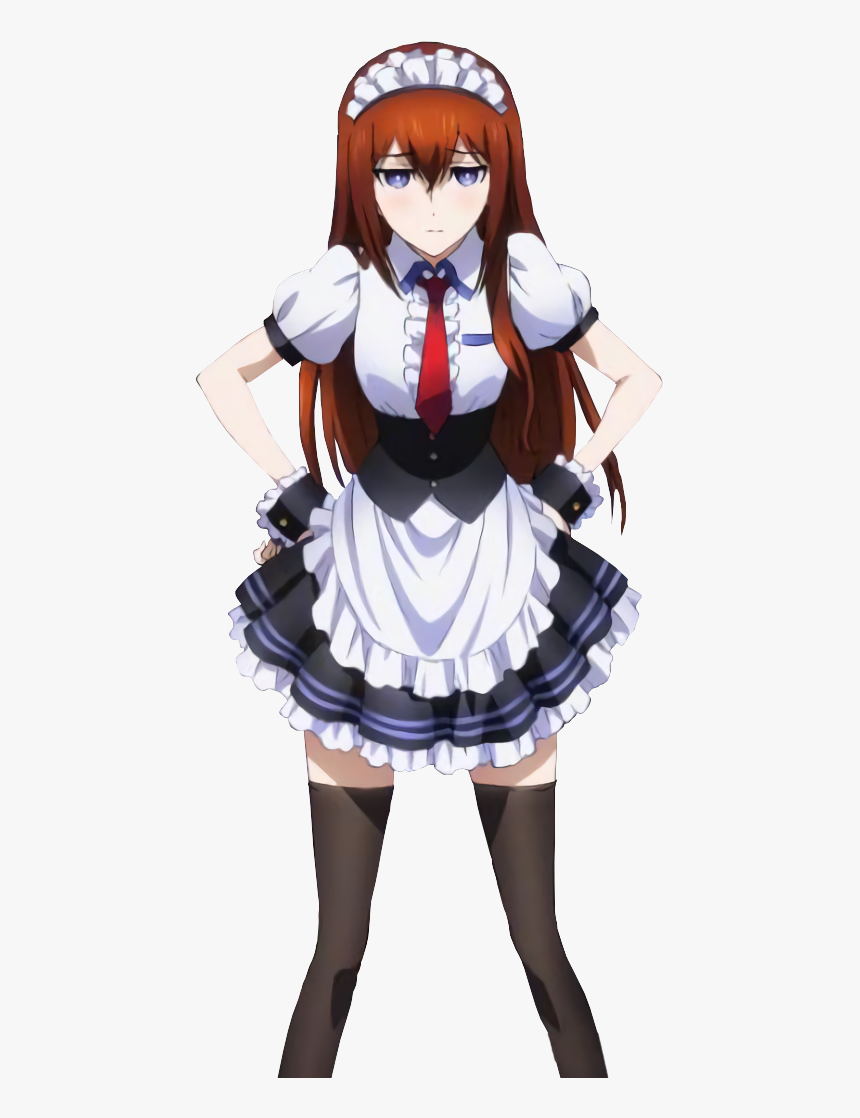 Makise Kurisu Maid Cosplay, HD Png Download