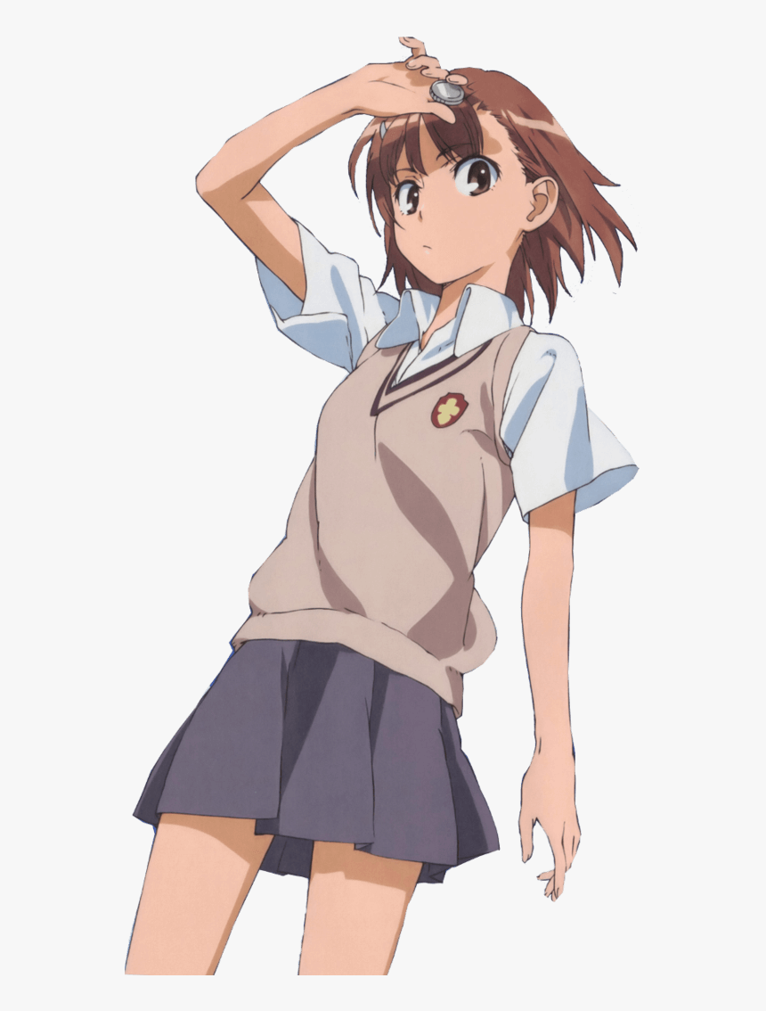 Kurisu Makise Steins - Misaka Mikoto With Gun, HD Png Download