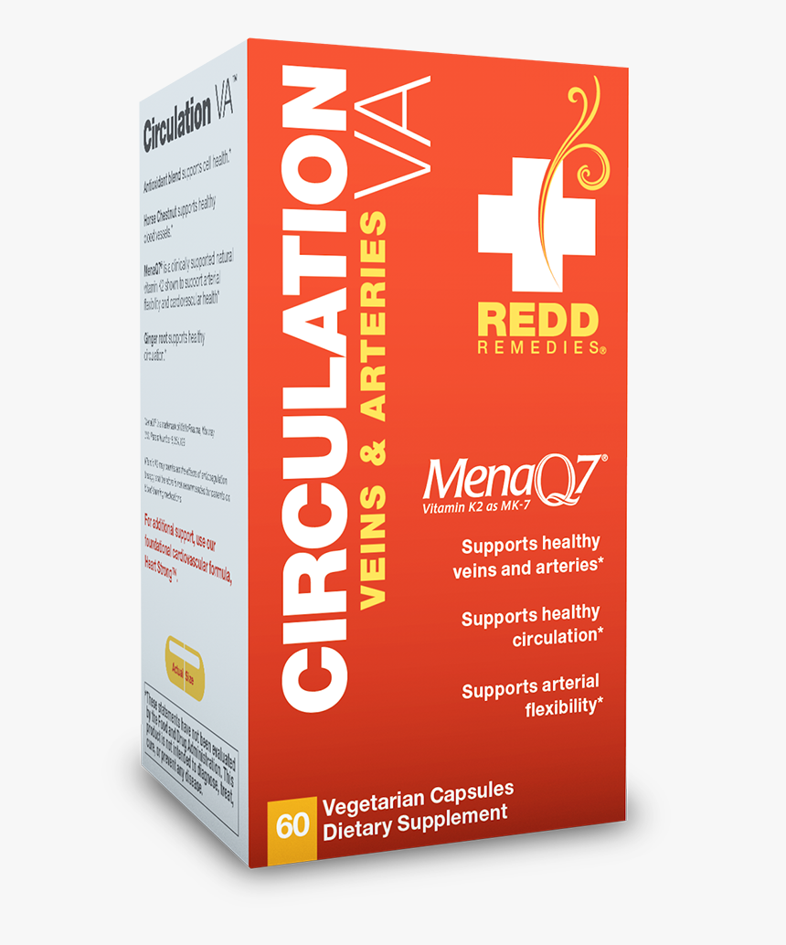 Redd Remedies Circulation Va 60 Caps - Redd Remedies At Ease, HD Png Download