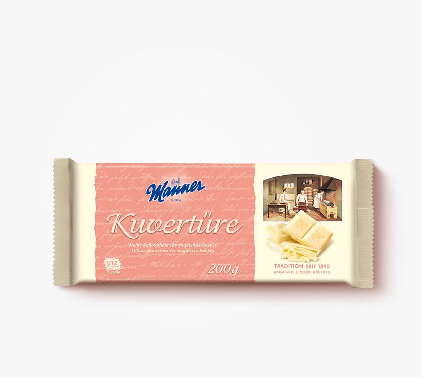 Manner White Chocolate Couverture 200g - Manner, HD Png Download