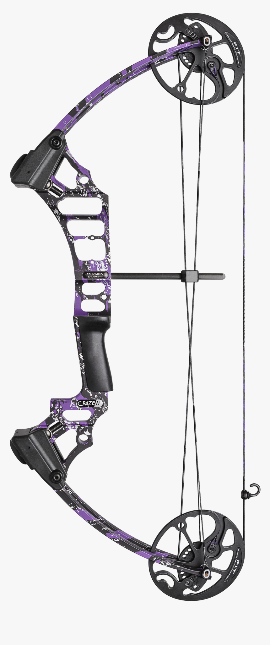 Purple Splash Deck Out With Black Sight - Mission Craze Compound Bow, HD Png Download