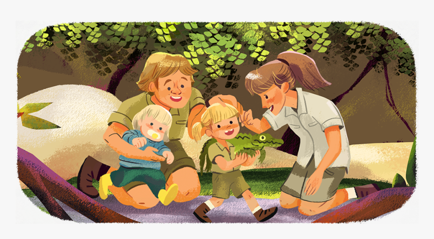 Steve Irwin Google Doodle, HD Png Download