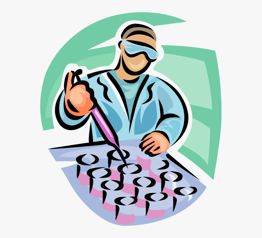 Technician Performs Tests With - Clip Art, HD Png Download