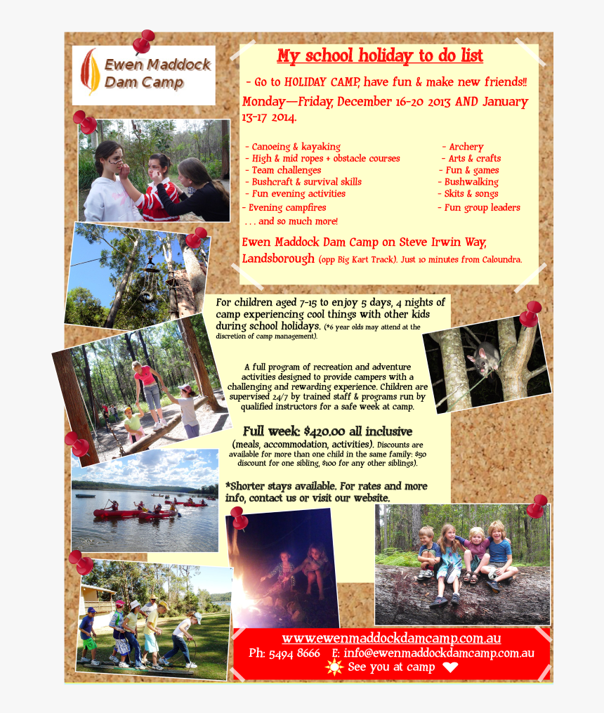 School Holiday To Do List Main Image - Collage, HD Png Download