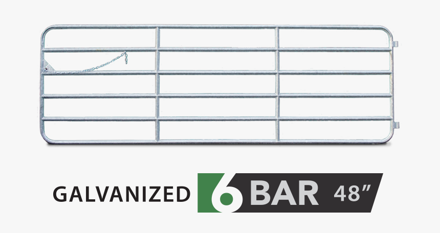 Galvanized Farm Gates 7 Bar, HD Png Download