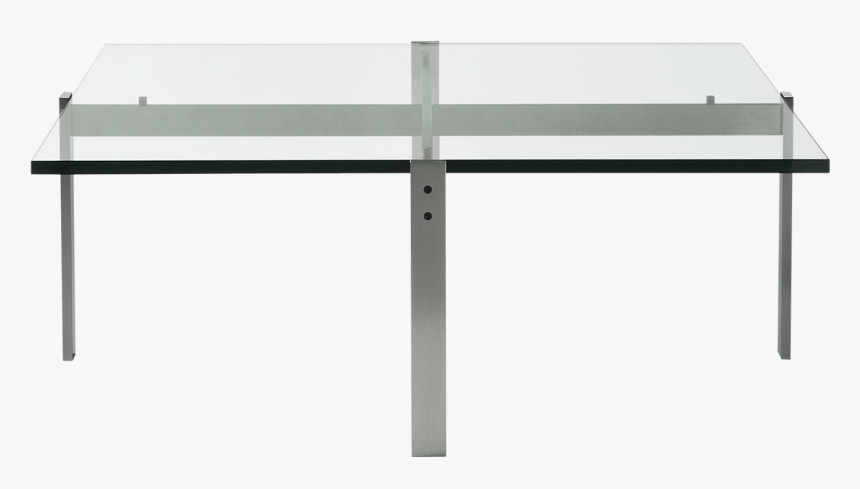 Fritz Hansen Pk 63a Fritz Hansen Poul Kjaerholm Glass - Coffee Table, HD Png Download
