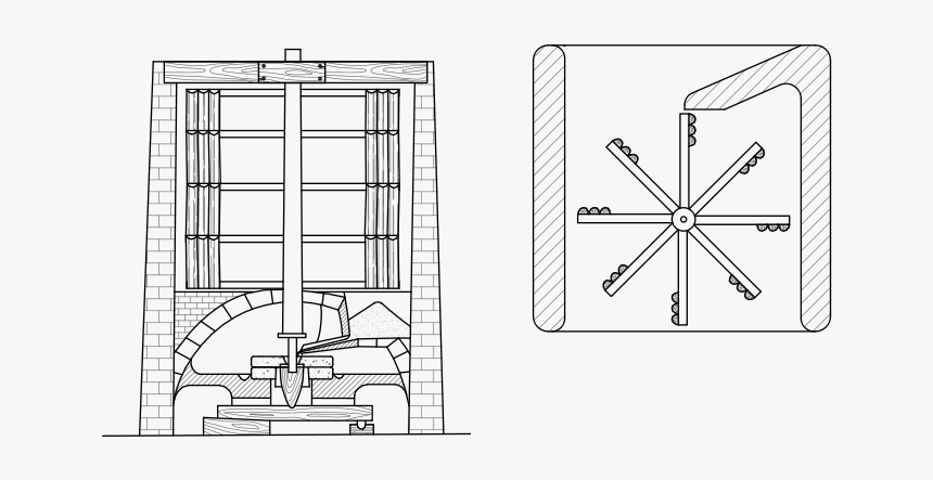 Persian-style Windmill - Persian Windmill Diagram, HD Png Download
