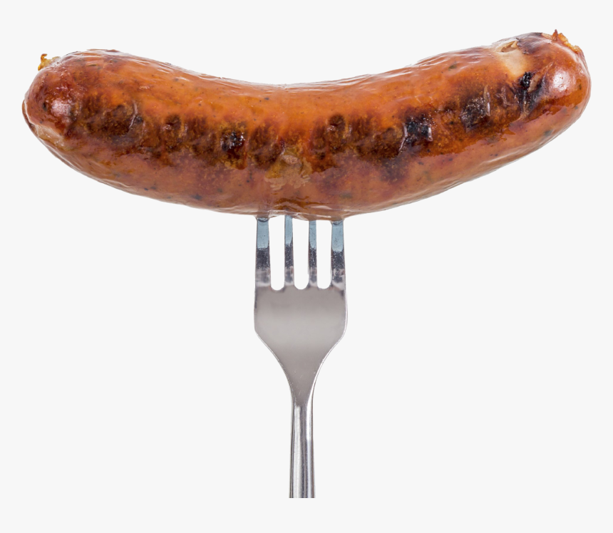 Sausage On A Fork, HD Png Download