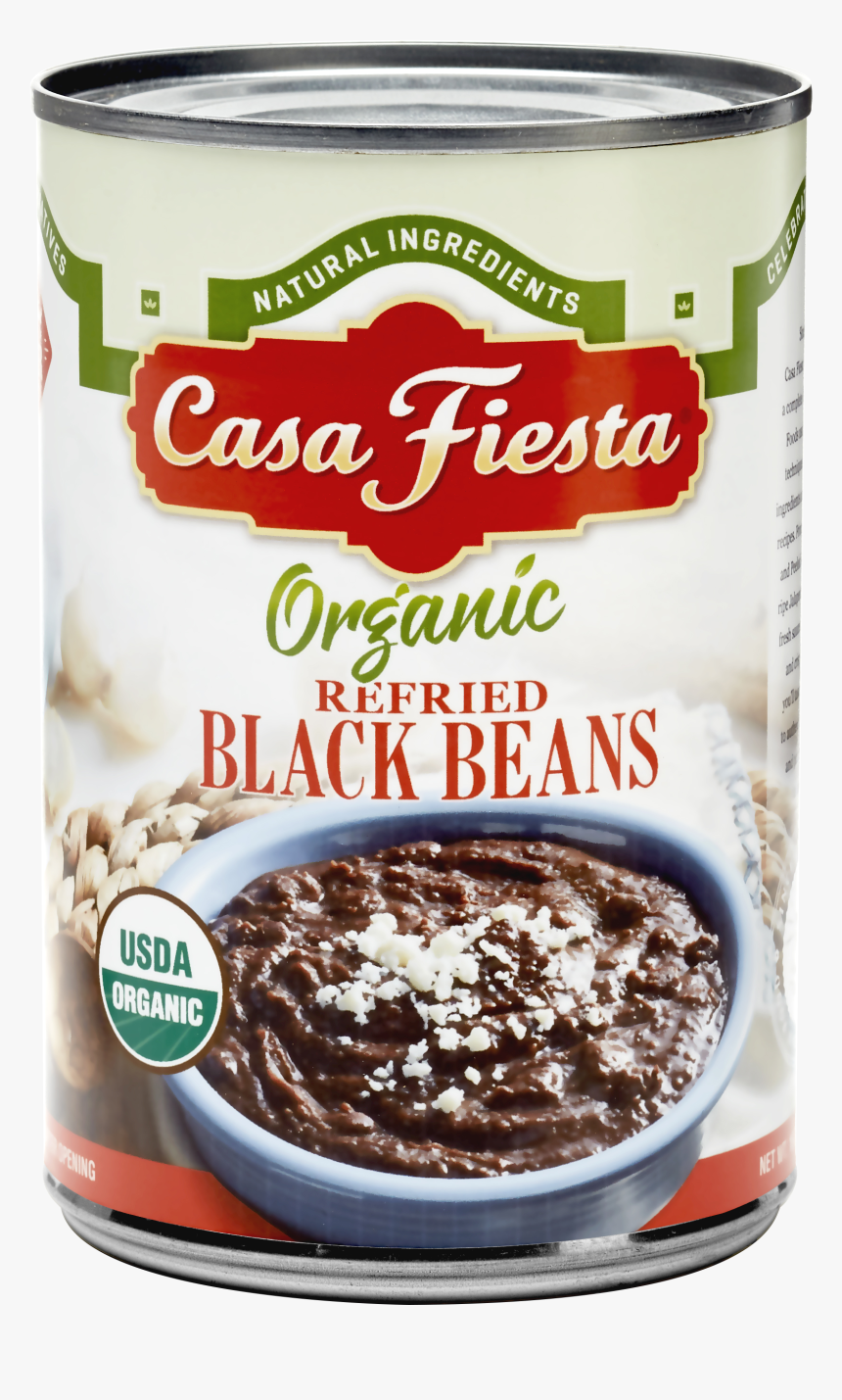 Organic Refried Black Beans Can Cfedits - Casa Fiesta Organic Dark Red Kidney, HD Png Download