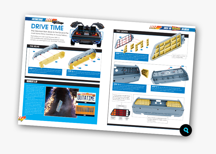 Build Delorean Issue 1 Instructions, HD Png Download